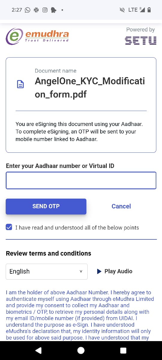 Step 7: E-signature process screenshot